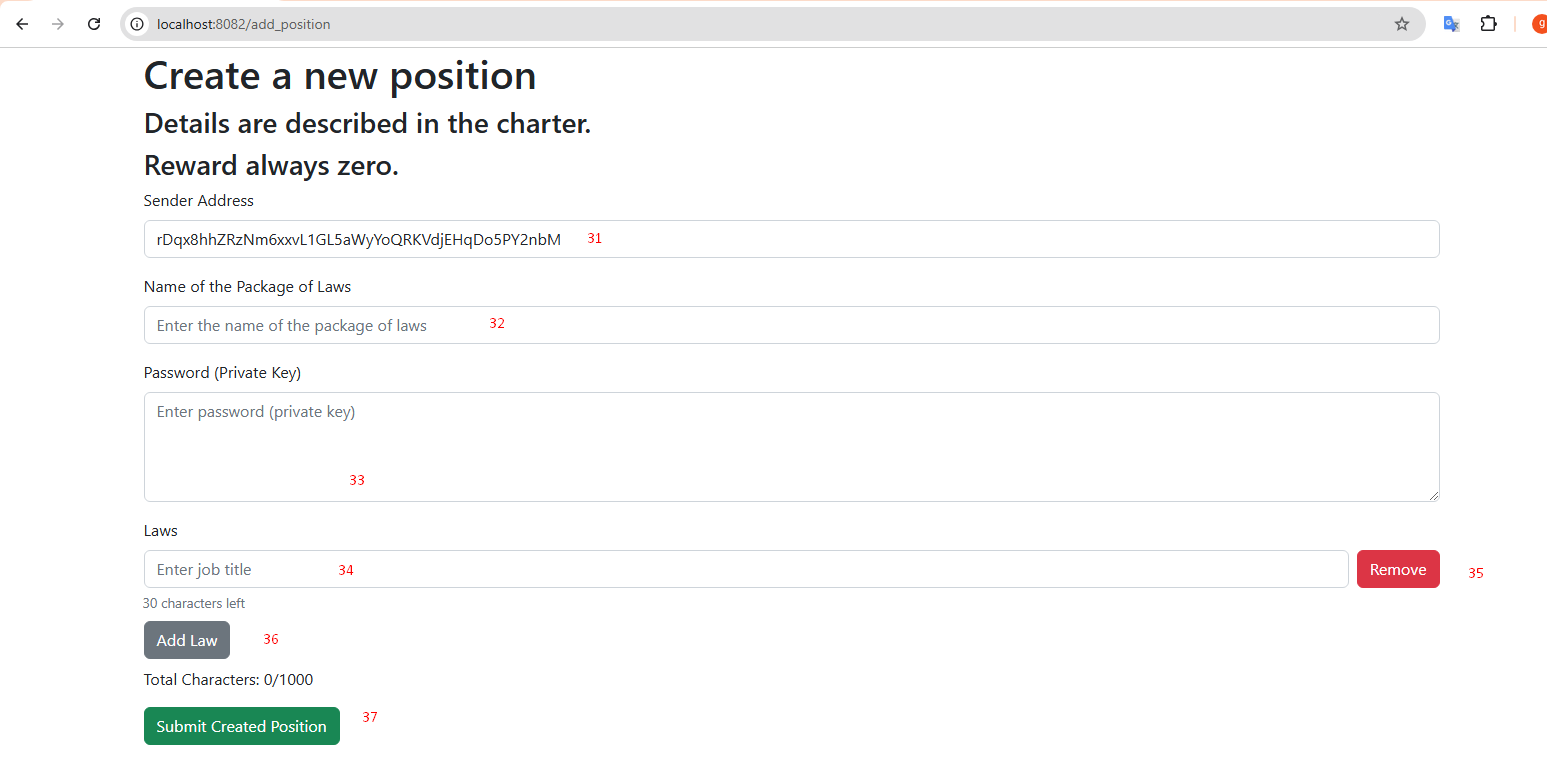 Board voting screenshot